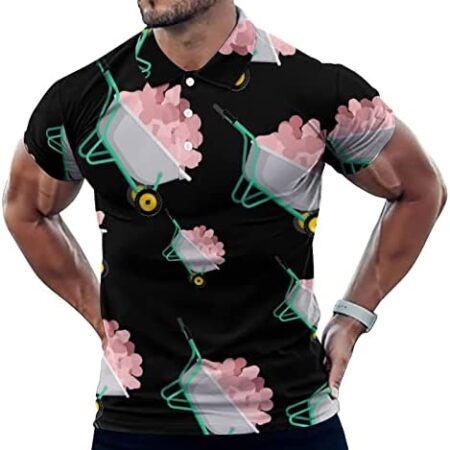 Crazy Penis Men's Polo-Shirts Short Sleeve Casual Tees Golf Tennis Sports T Shirt
