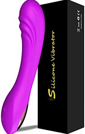 G Spot Vibrator for Women Clitoral Stimulator, Dildo Penis Vibrator for Women with 12 Vibration Patterns, Rechargeable Vagina Clitoris Anal Stimulation G-Spot Vibe Adult Sex Toys for Couple (Purple)