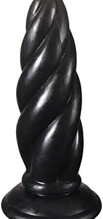 Super Long Thick Anal Beads Anal Plug Thread Large Butt Plug Dildos for Man Woman and Couples Sex Toys (Black)