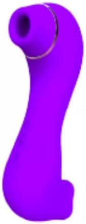 Clit Sucker Clitoral Stimulating Sex Toy with Tongue and Suction Vibrator Functions - Purple. Suitable for Men, Women or Couples, use on Clitoris, Nipples, Penis. Sucking and Licking Actions.
