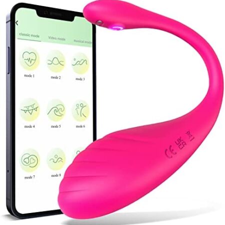 Upgrade Wearable Vibrator Sex Toys with APP Control, Long Distance Adult Toys Silicone Vibrating Panties Vaginal Stimulator Clitoral and Anal Massager Panty G-spot Dildo for Women and Couple