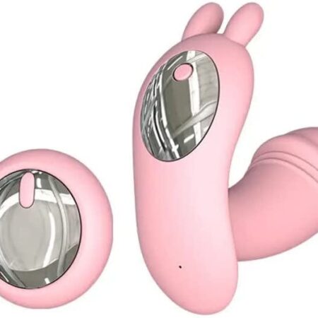 Wiggling Wearable Panty Vibrator with Insertable Dildo Wireless Remote Control for G Spot Clitoral Stimulation Rechargeable Butterfly Vibe with Dual Motors 10 Powerful Vibrations Sex Toys for Women