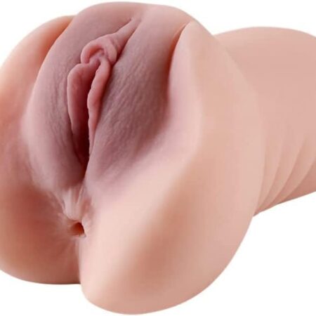 Pocket Pussy 2 in 1 Male Masturbators Adult Sex Toys with 3D Realistic Textured Pocket Pussy and Tight Anus Sex Stroker,Sex Toys Adult for Men,Men's Pocket Pussy Male Stroker Anal Play (Flesh)
